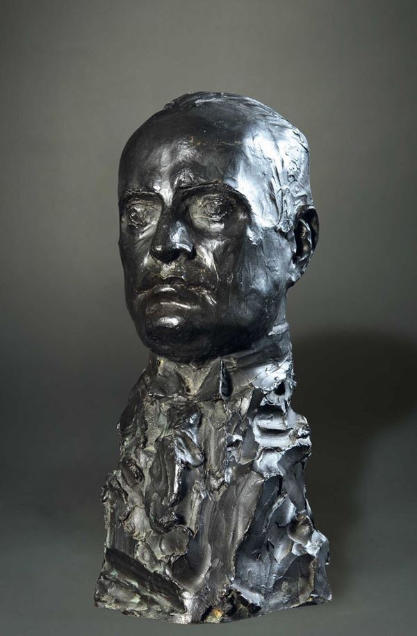 Pavel Petrovitch Trubetskoy (1866-1938) Busto di Benito Mussolini