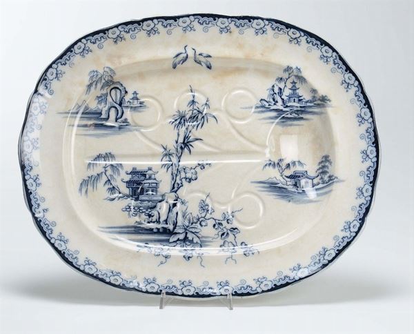 Vassoio in ceramica, Inghilterra XX secolo