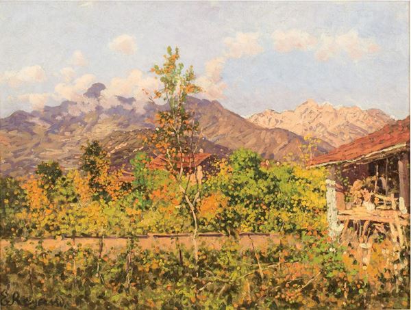 Enrico Reycend (1855-1928) Paesaggio