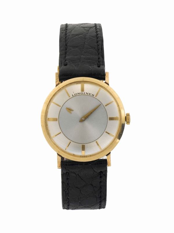 LONGINES, case No. 952576, gold filled wristwatch. Made circa 1950