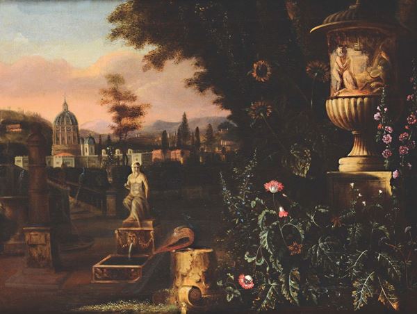 18th century Flemish school Paesaggio antico