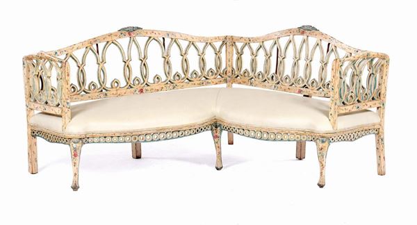 A Louis XV style sofa, Veneto, 18th century