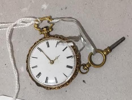 Orologio da tasca in oro giallo. Realizzato circa nel 1800