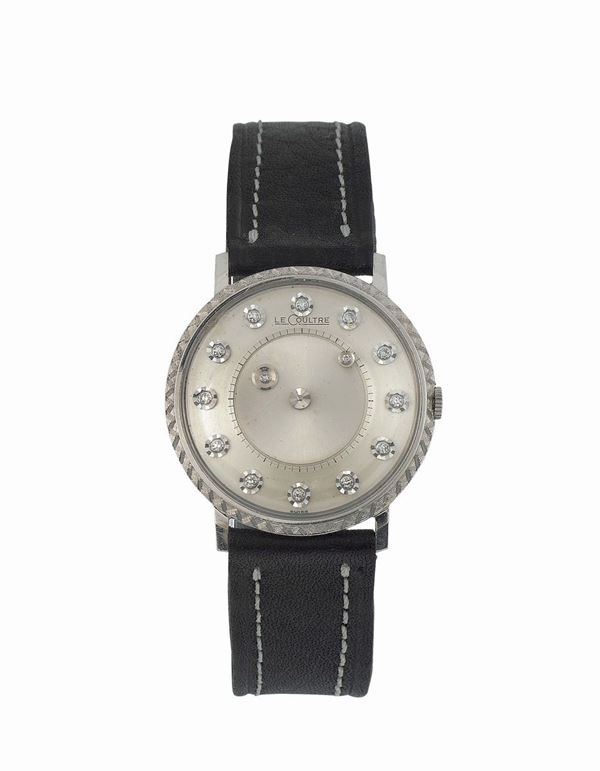 LECOULTRE, MISTERY, 18K white gold wristwatch. Made circa 1960