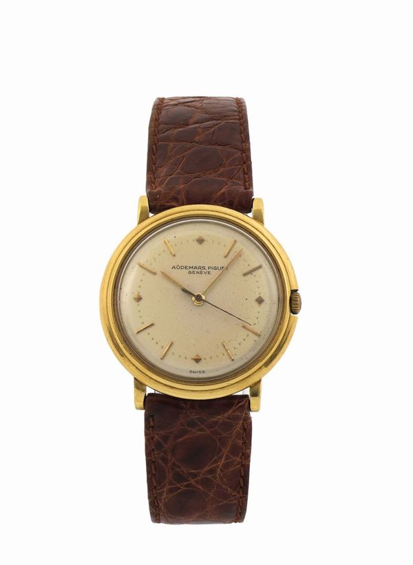 AUDEMARS PIGUET, Geneve, 18K yellow gold wristwatch. Made circa 1960