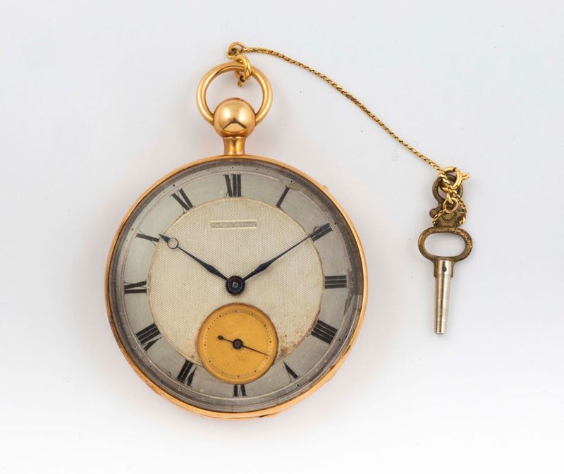 DUBOIS ET FILS, orologio da tasca, in oro. Realizzato nel 1800 circa  - Asta Orologi da Polso e da Tasca - Cambi Casa d'Aste