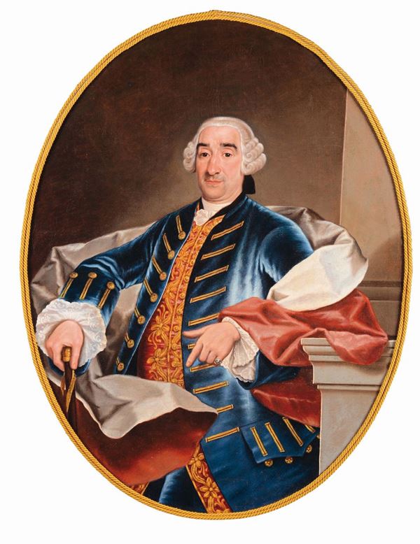 Anton Raphael Von Maron (Vienna 1733 - Roma 1808), attribuito a Ritratto di gentiluomo