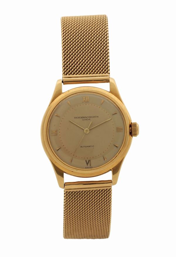 VACHERON CONSTANTIN, Geneve, Automatic, orologio da polso, automatico, in oro giallo 18K con bracciale in oro. Realizzato nel 1960