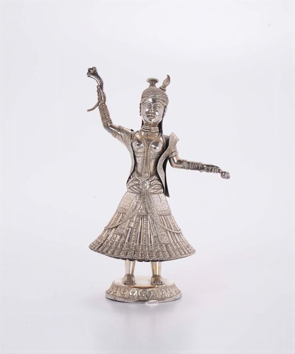 Danzatrice orientale in argento