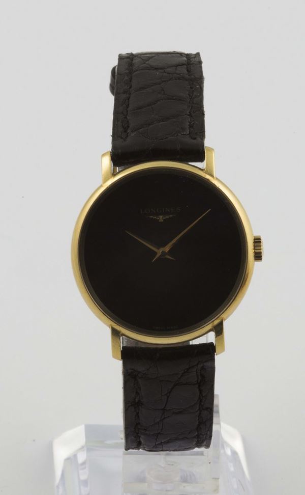 LONGINES, orologio da polso, in oro giallo 18K, a carica manuale. Realizzato circa nel 1960
