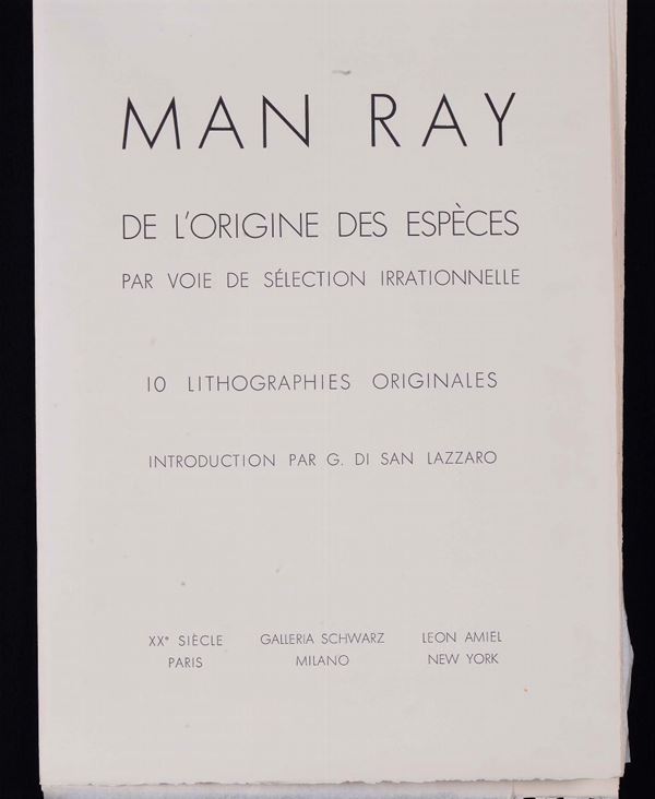 Man Ray (1890-1976) De l’origine des especes