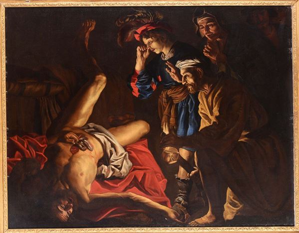 Matthias Stom detto Stomer (Amersfoort 1600 - Sicilia 1650), attribuito a Morte di Catone