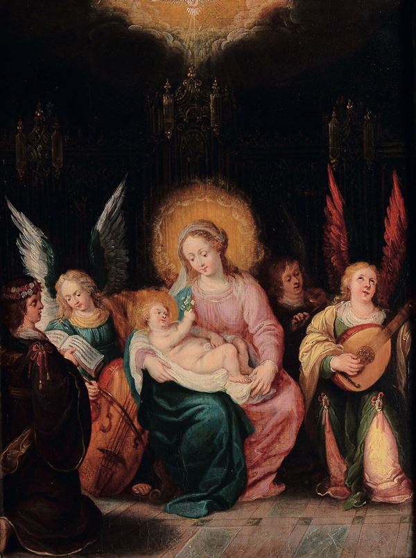 Frans II Franken (Anversa 1581-1642), attribuito a Sacra Famiglia