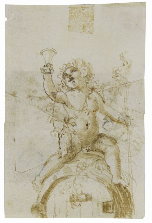 Scuola Italiana del XVII secolo - Scuola romana del XVII secolo Lotto di due disegni