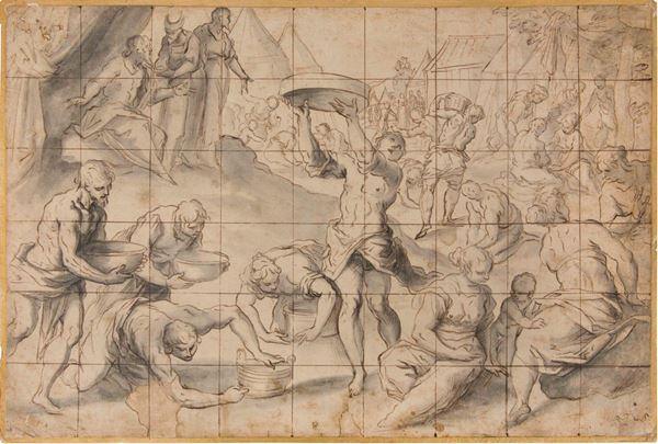 Jacopo Negretti detto il Palma Giovane (1548-1628) La raccolta della manna