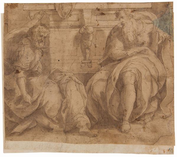 Giovanni Paolo Rossetti (1519-1586) Studio di profeti