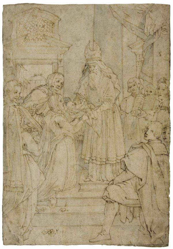 Jacopo Chimenti (1551 circa-1640) detto Jacopo da Empoli Presentazione al tempio