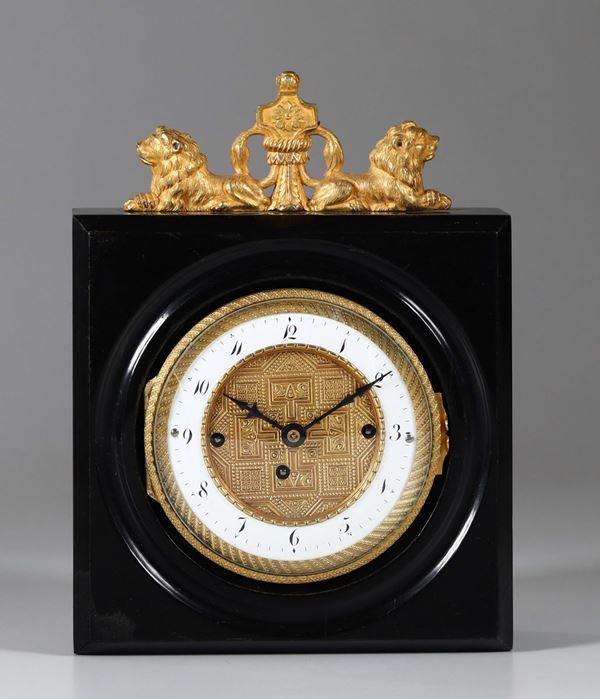 Orologio viennese da viaggio, periodo 1850.