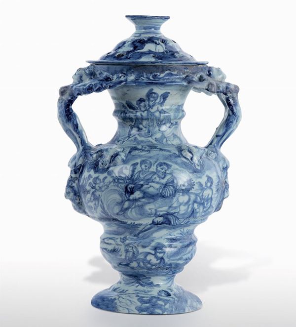 Grande vaso ornamentale Savona, fine del XVII secolo