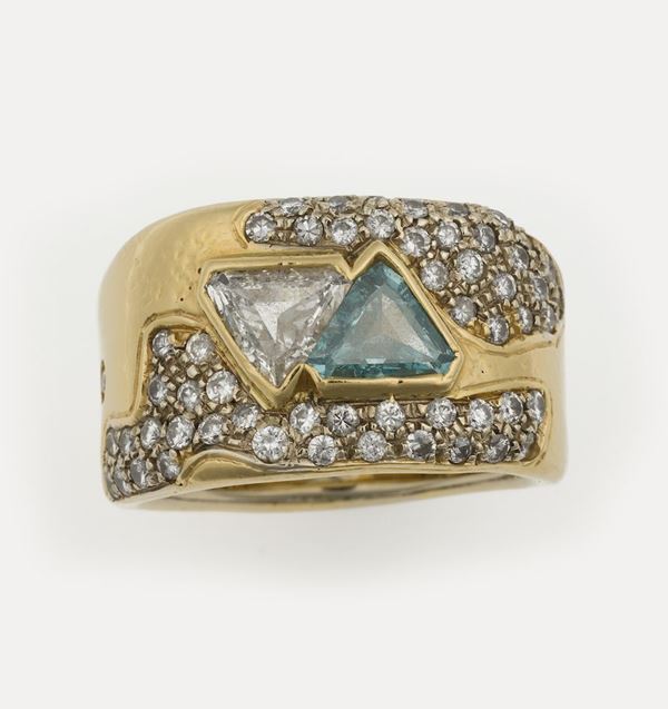 Diamond and gold ring. Misani