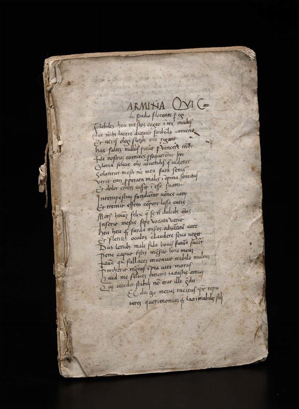 Manoscritto cartaceo del XV secolo- (Boezio,  Severino) (De Consolatione Philosophiae)