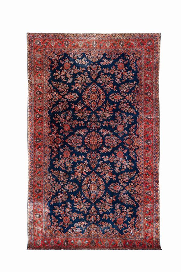 Grande tappeto persiano Kashan Manchester inizio XX secolo