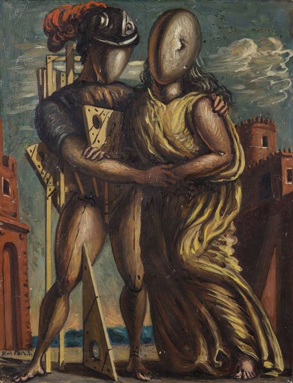 Giorgio De Chirico (1888-1978) Ettore e Andromaca, 1955