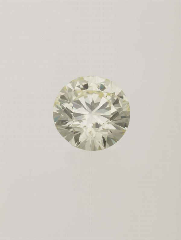 Unmounted brilliant-cut diamond weighing 8.08 carats