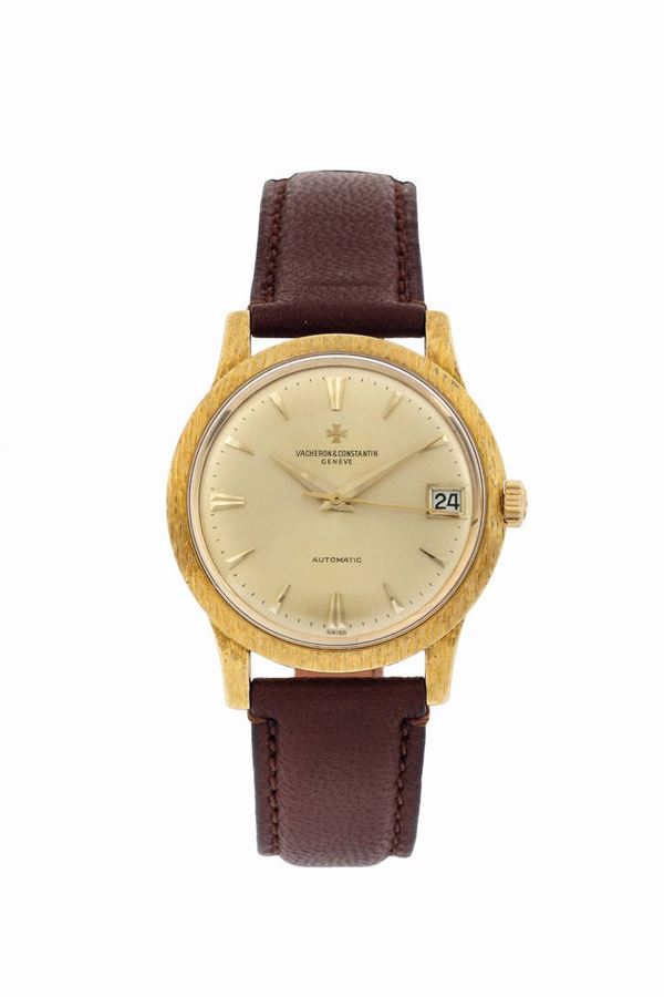 VACHERON&CONSTANTIN, Geneve, Automatic, CORTECCIA, Ref. 63780. Raro orologio da polso, automatico, in oro giallo 18K con datario. Realizzato nel 1960 circa
