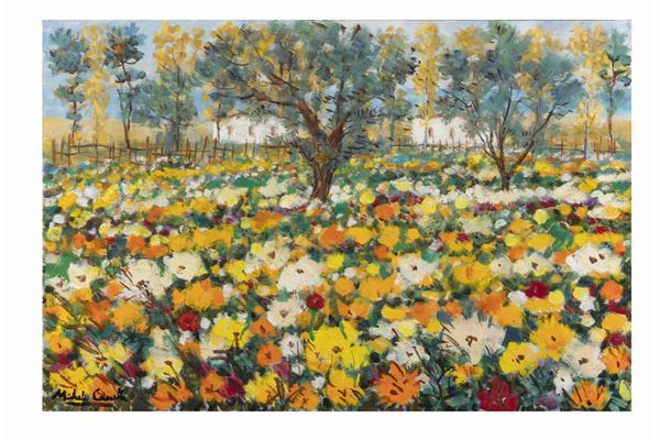 Michele Cascella (1892-1989) Campo di fiori