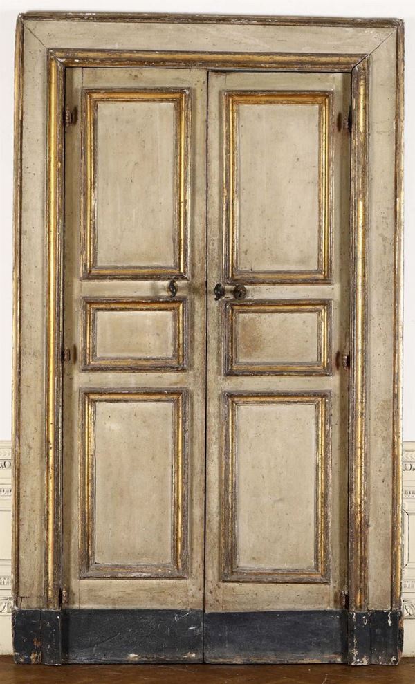 Porta laccata a due ante, Napoli seconda metÃ  XVIII secolo
