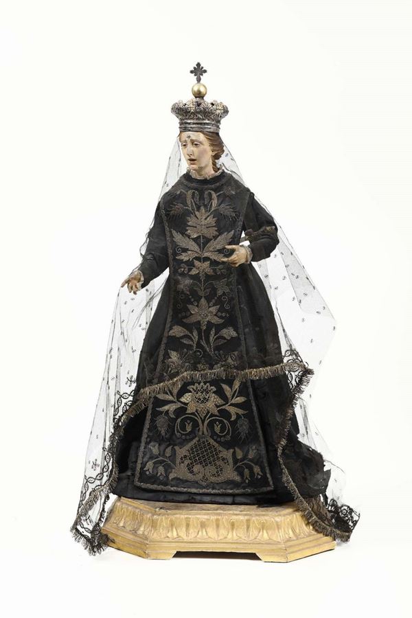 Sant’Anna con veste nera. Arte italiana del XIX secolo