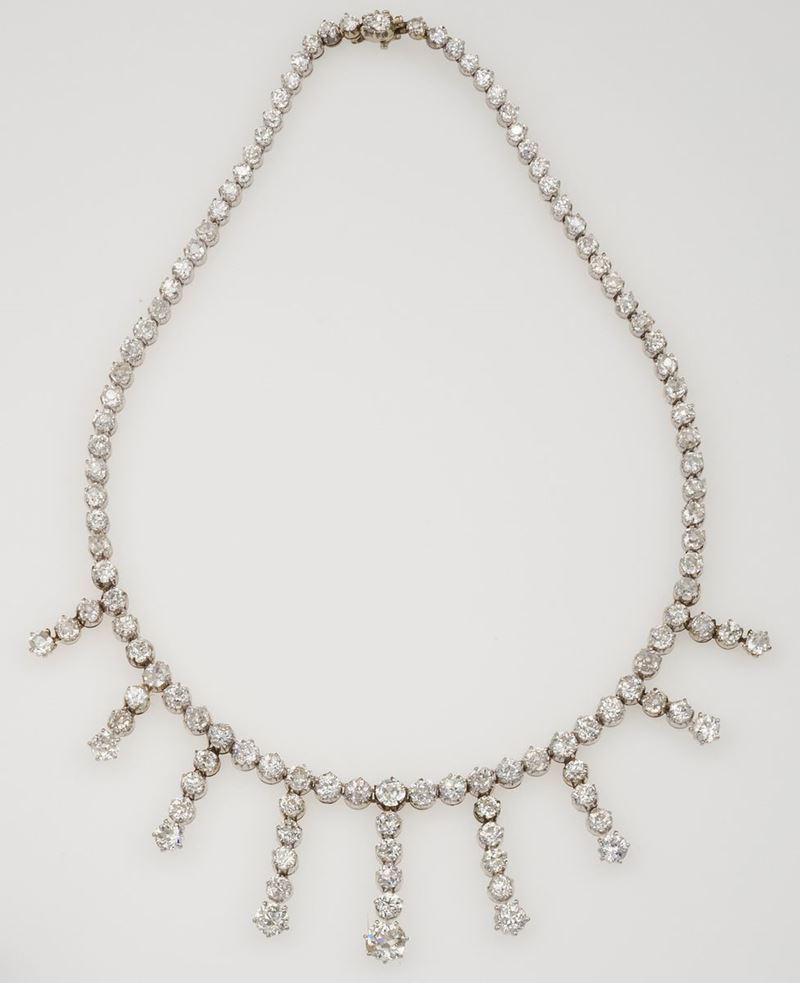 Diamond and gold necklace  - Auction Fine Jewels - Cambi Casa d'Aste