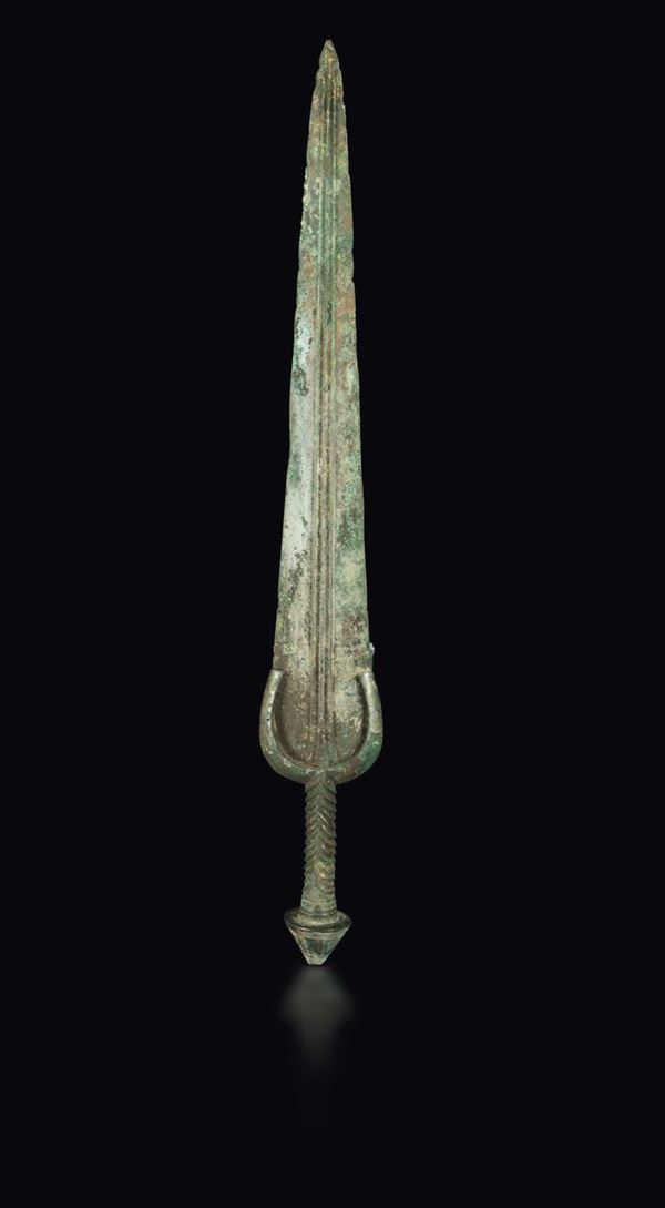 Spada in bronzo, Cina, Dinastia Shang (1750-1028 a.C.)
