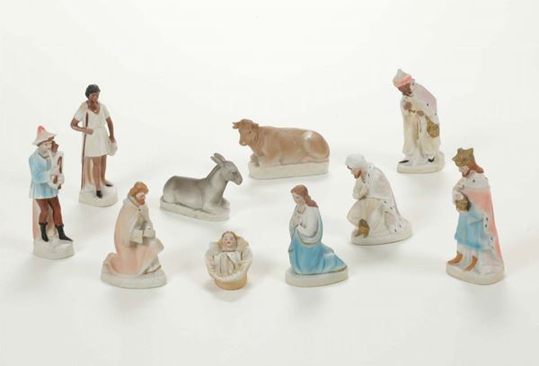 Figurine da presepe Italia, fabbrica ignota, seconda metà del XX secolo