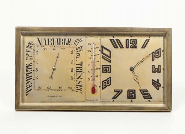 Orologio con barometro e termometro