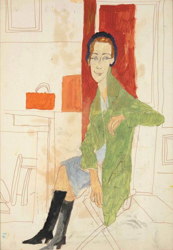 Fulvio Bianconi (1915-1996) Figura di donna seduta