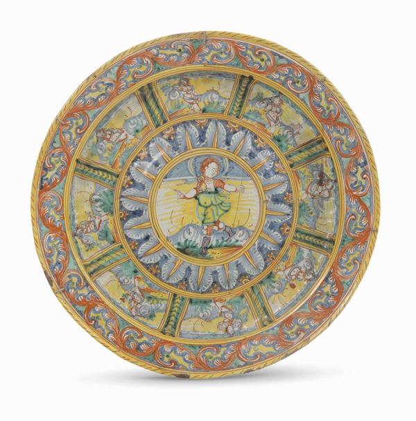 Grande piatto Deruta, seconda metà del XVI secolo
