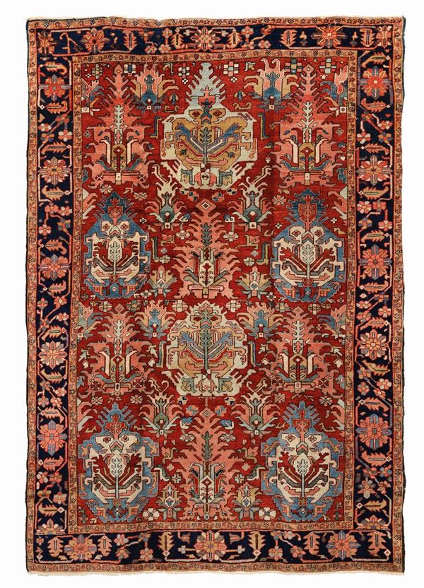 Particolare tappeto nord ovest Persia Heritz fine XIX secolo