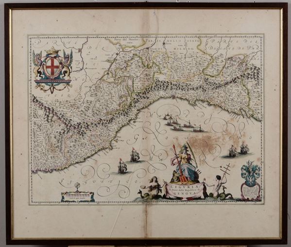 Willem Blaeu Liguria o stato della repubblica di Genova, Seconda metà del XVII secolo