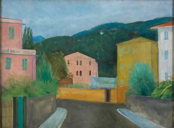 Umberto Lilloni (1898-1980) Strada a Lavagna, 1933