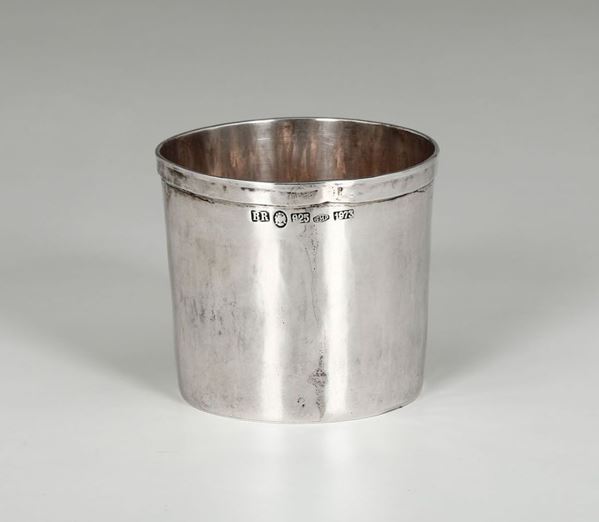 Bicchiere in argento. Brandimarte Firenze, XX secolo