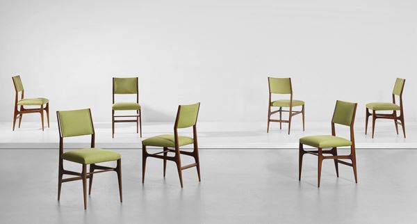Gio Ponti (1891-1979) Set di sette sedie, 1951 circa