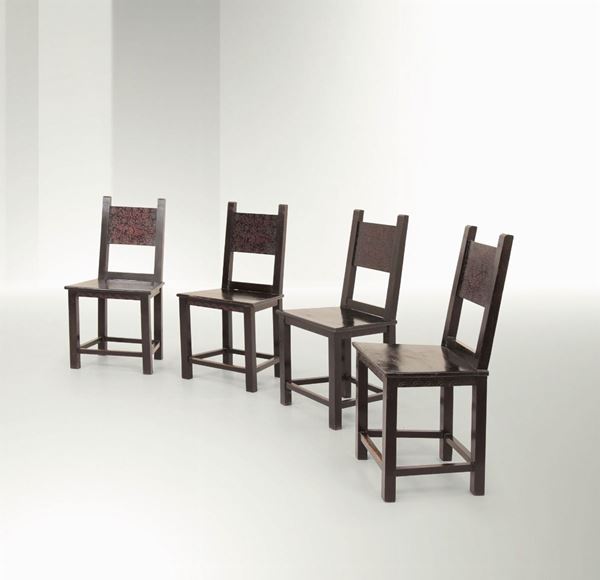 V. Zecchin, four armchairs, Italy, 1923