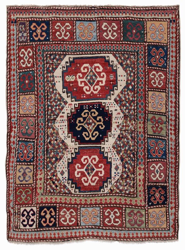 Particolare tappeto Kazak, Caucaso sud occidentale seconda metà XIX secolo