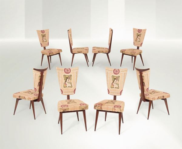 S. Cavatorta, eight chairs, Italy, 1950 ca.