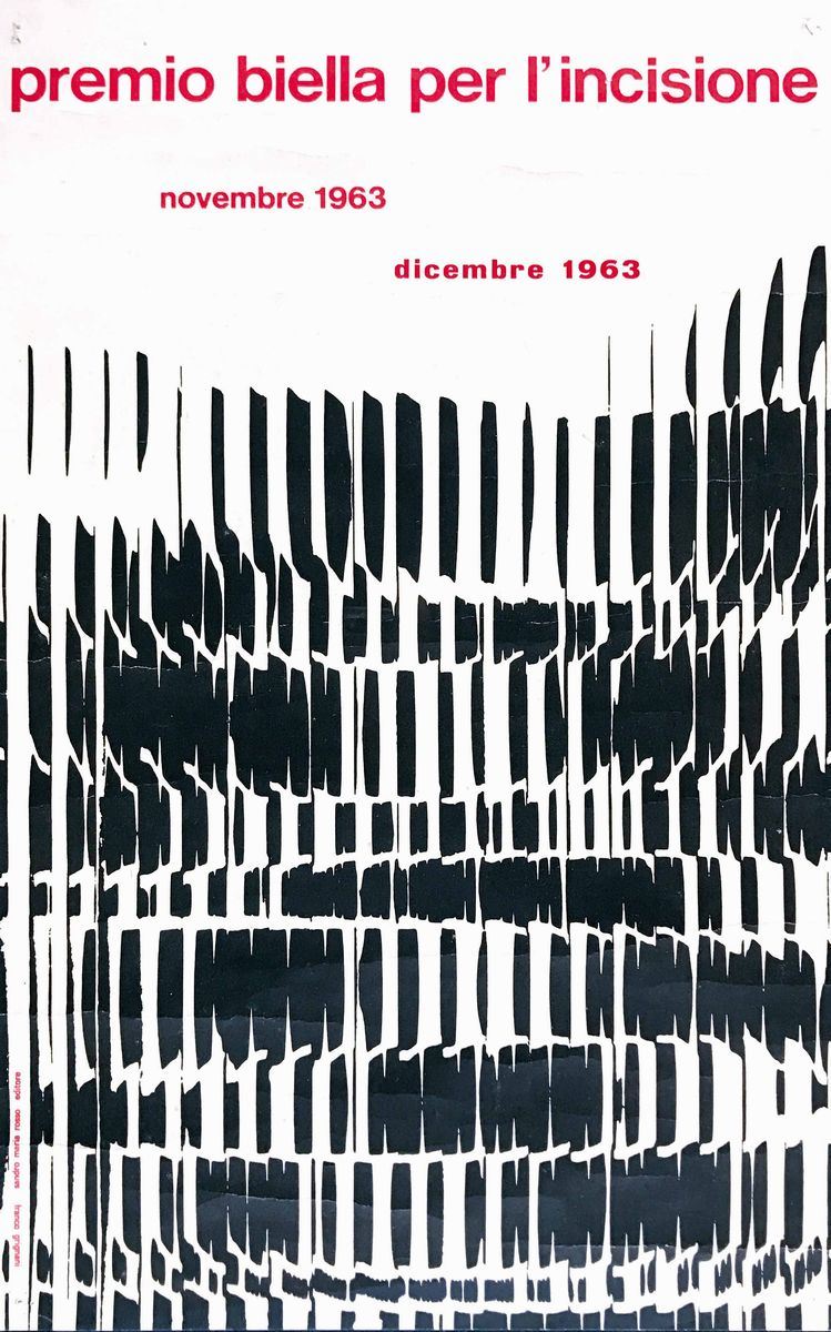 Franco Grignani (1908–1999)<br>PREMIO BIELLA PER L’INCISIONE  - Auction Vintage Posters - Cambi Casa d'Aste