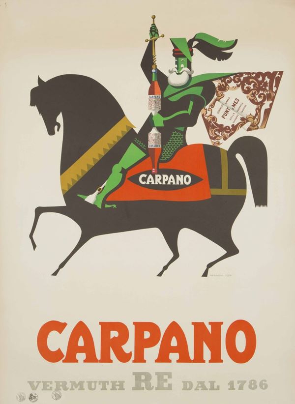 Armando Testa (1917-1992) CARPANO CAVAL AD BRUNS