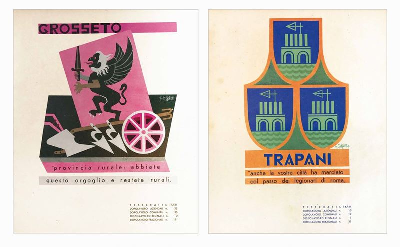 Fortunato Depero (1892-1960)<br>TRAPANI  - Auction Vintage Posters - Cambi Casa d'Aste