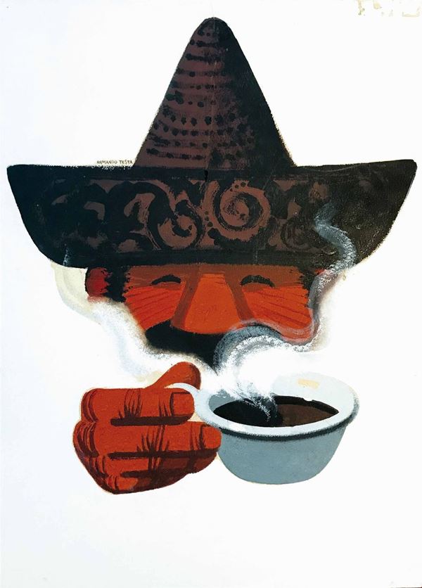 Armando Testa (1917-1992) CAFFE’ PAULISTA LAVAZZA